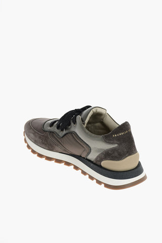 Lace Up Suede Sneakers with Padded Inserts
