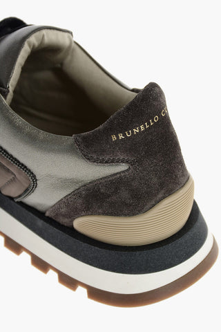 Lace Up Suede Sneakers with Padded Inserts