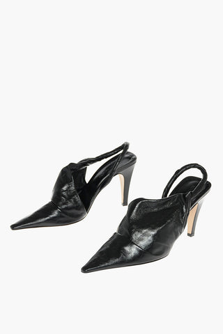 Décolleté Slingback a Punta con Motivo Intrecciato