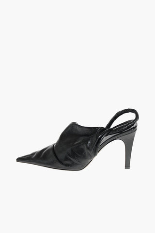 Décolleté Slingback a Punta con Motivo Intrecciato