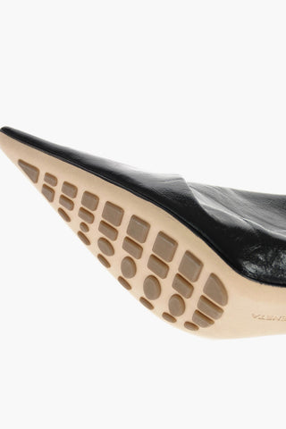 Point Toe Slingback Pumps with Twisted Motif