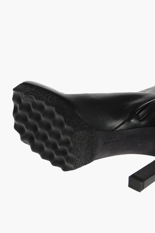 Platform SPONGE Boots with Zip and Rubber Sole
