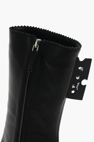 Platform SPONGE Boots with Zip and Rubber Sole