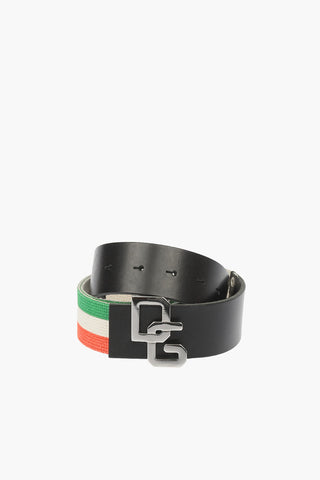 Italian Flag Fabric Belt
