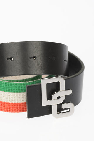 Italian Flag Fabric Belt