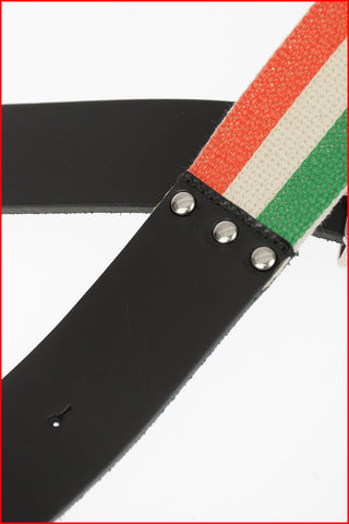 Italian Flag Fabric Belt
