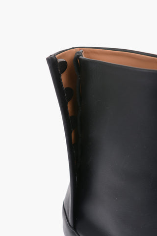 MM22 7.5cm leather TABI Ankle boots
