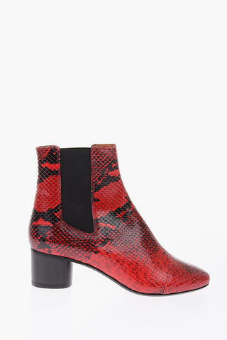 5cm snake print leather DANAE Chelsea boots