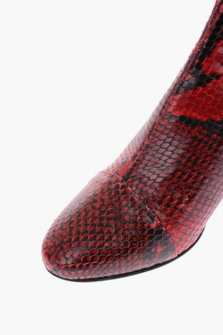 5cm snake print leather DANAE Chelsea boots