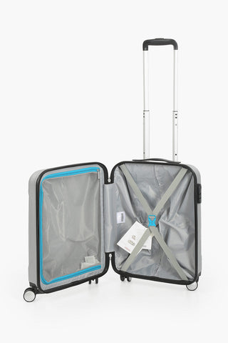 TRACKLITE Trolley Cabina 55cm 4R Argento