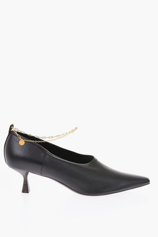 6cm ecoleather ankle strap Pumps