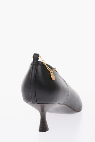 6cm ecoleather ankle strap Pumps