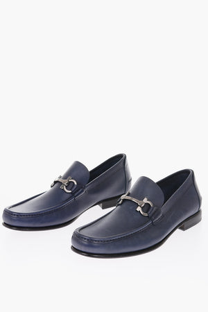 leather FIORDI Bit loafers