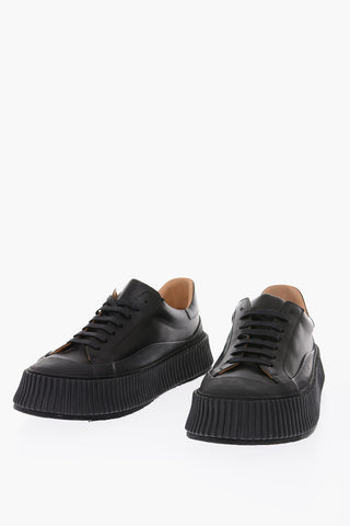 leather Platform sneakers