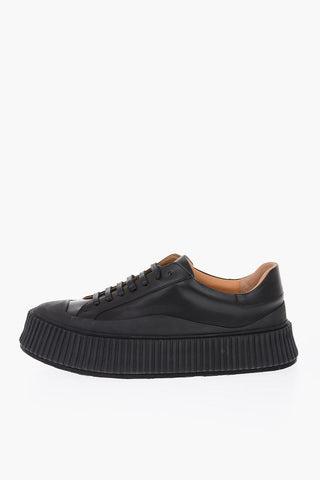 leather Platform sneakers