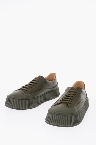 5cm leather Platform sneakers