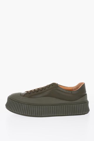 5cm leather Platform sneakers