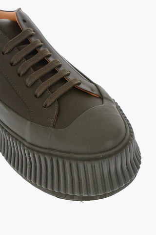 5cm leather Platform sneakers