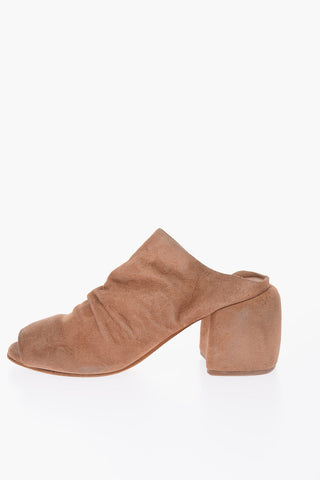 7cm suede leather PAPARONE mules