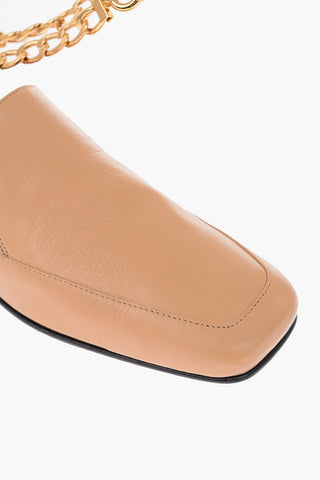 Scarpe NICK ankle strap catena in pelle