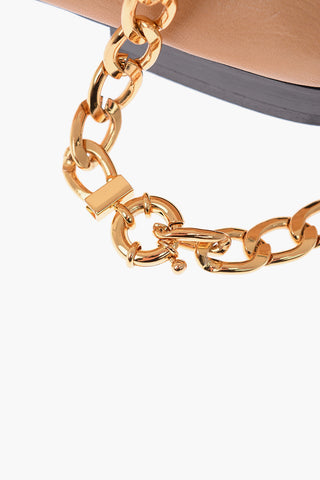 Scarpe NICK ankle strap catena in pelle