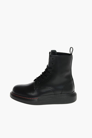 Lace Up HYBRID Combat Booties with Smooth Sole