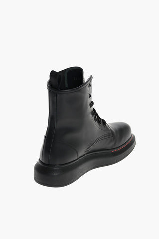 Lace Up HYBRID Combat Booties with Smooth Sole