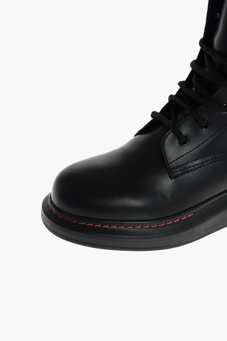 Lace Up HYBRID Combat Booties with Smooth Sole