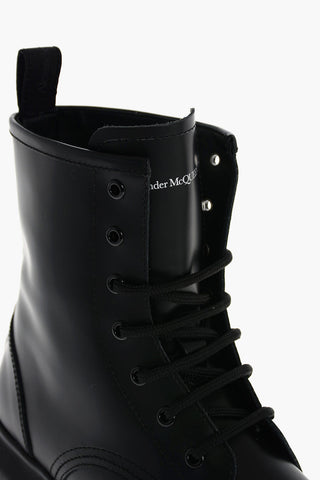 Lace Up HYBRID Combat Booties with Smooth Sole