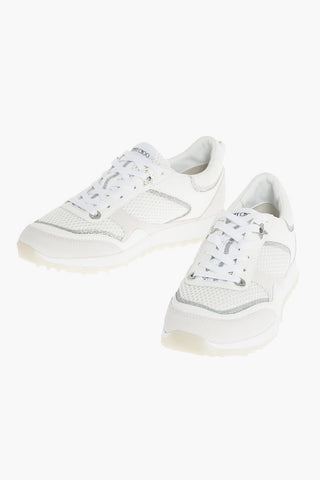 Lace Up JAVA Suede Sneakers with Glitter Details