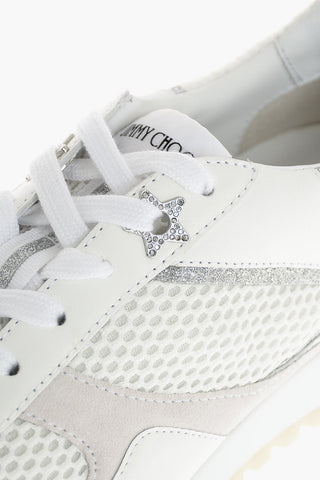 Lace Up JAVA Suede Sneakers with Glitter Details
