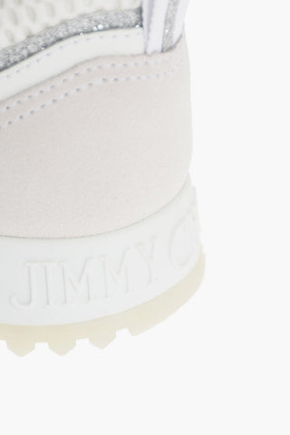 Lace Up JAVA Suede Sneakers with Glitter Details