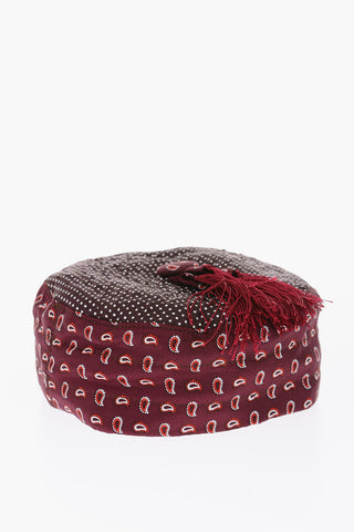 paisley printed hat