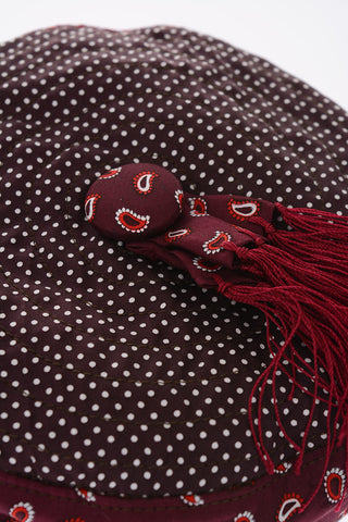 paisley printed hat