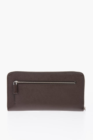 Saffiano Leather Wallet with zip closure