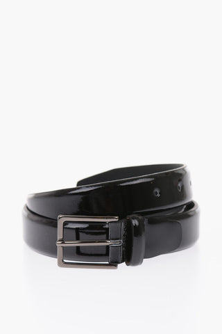 Cintura 297 in Pelle lucida 30mm