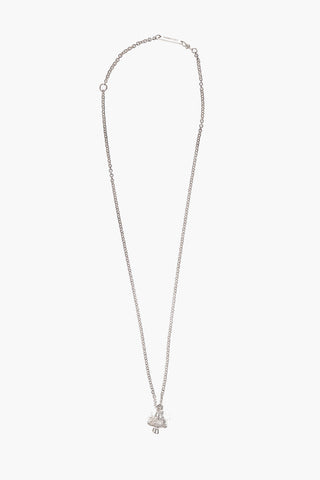 Collana in argento con pendente fungo