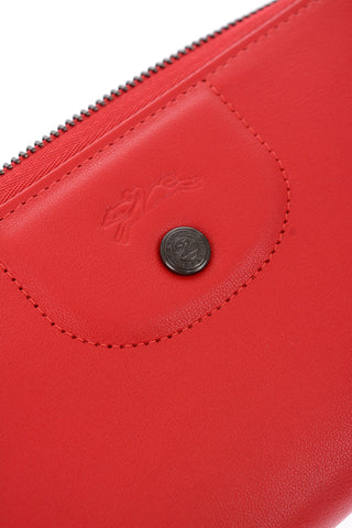 Portafoglio in pelle con chiusura zip