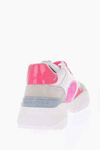Leather and Fabric Sneakers