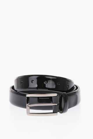 Cintura 297 in Pelle lucida 30mm