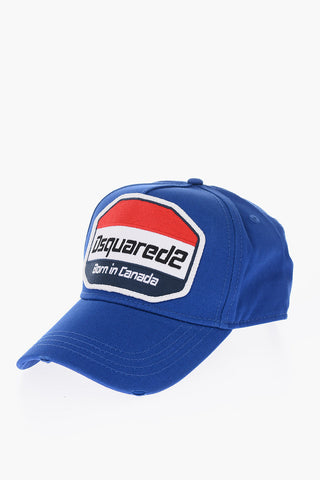 gabardine cap with embroidery