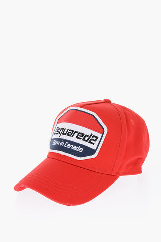 gabardine cap with embroidery