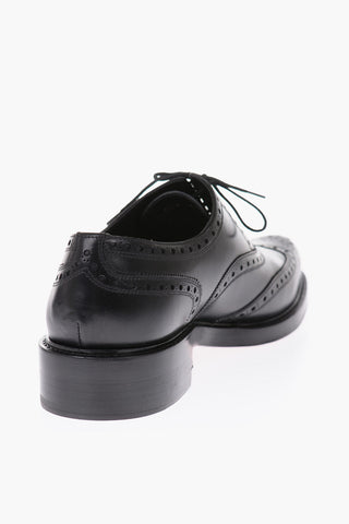 leather Spectator Oxford brogues