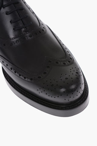 leather Spectator Oxford brogues