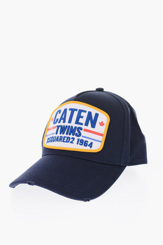 gabardine cap with embroidery
