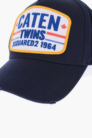 gabardine cap with embroidery