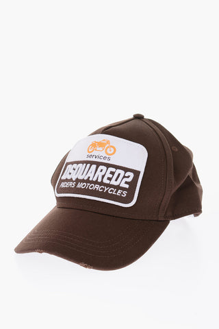 gabardine cap with embroidery