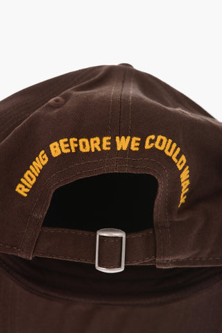 gabardine cap with embroidery