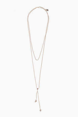 Collana thin Doppia con Pendente