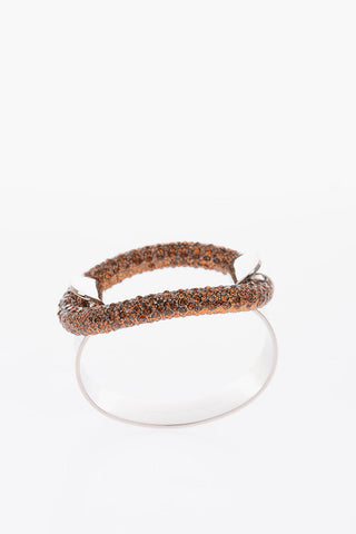 Bracciale in metallo con dettaglio strass
